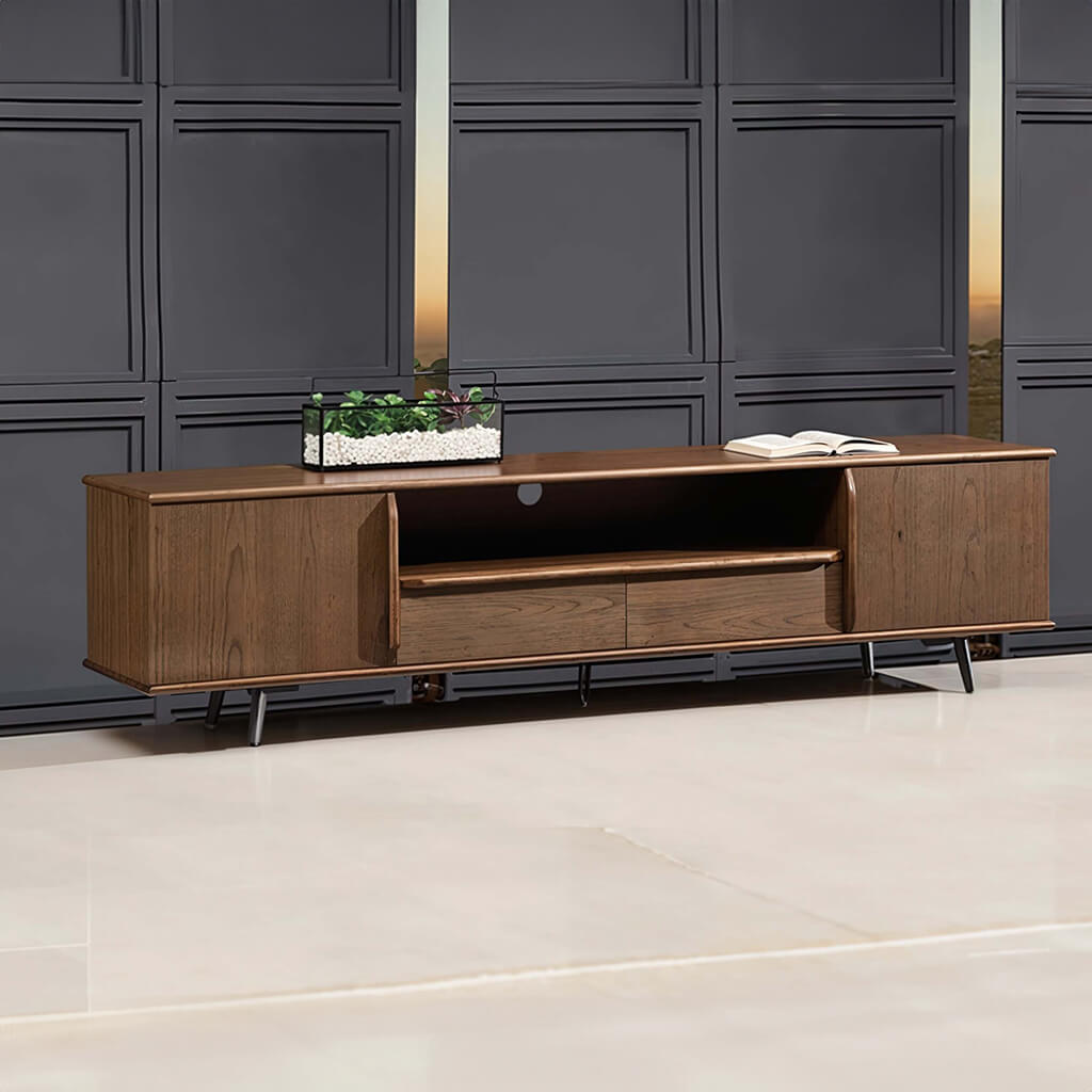 tv stand alvino wooden - Lux Furniture