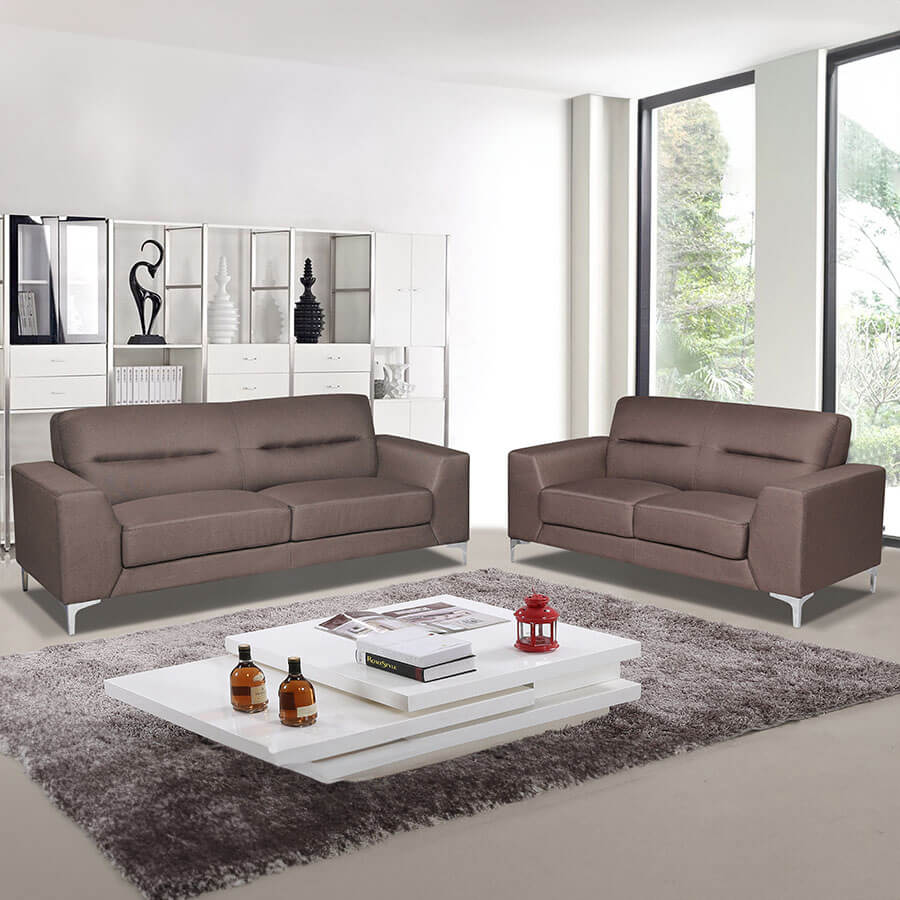 Μοντέρνο Σετ Σαλονιού Αθηνά | Lux Furniture / Brown