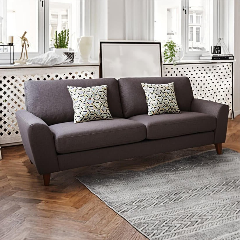 classic 3 seater sofa renata / Brown