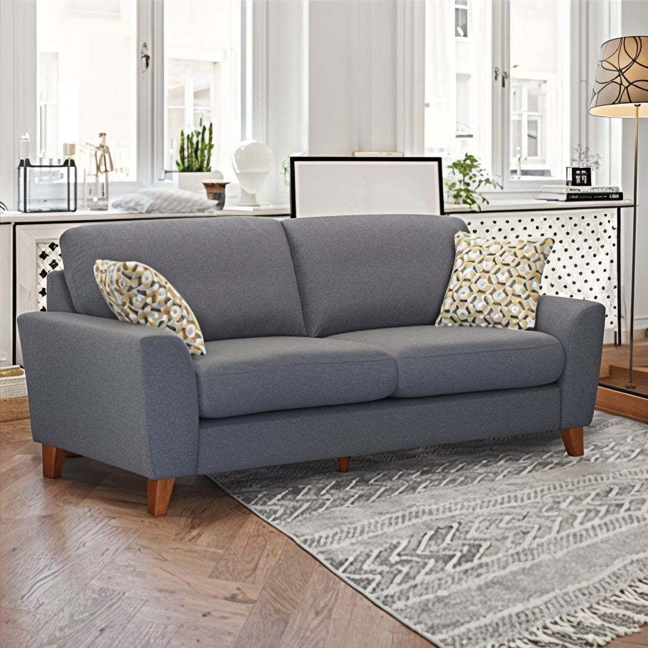 τριθέσιος καναπές classic 3 seater sofa renata / Grey