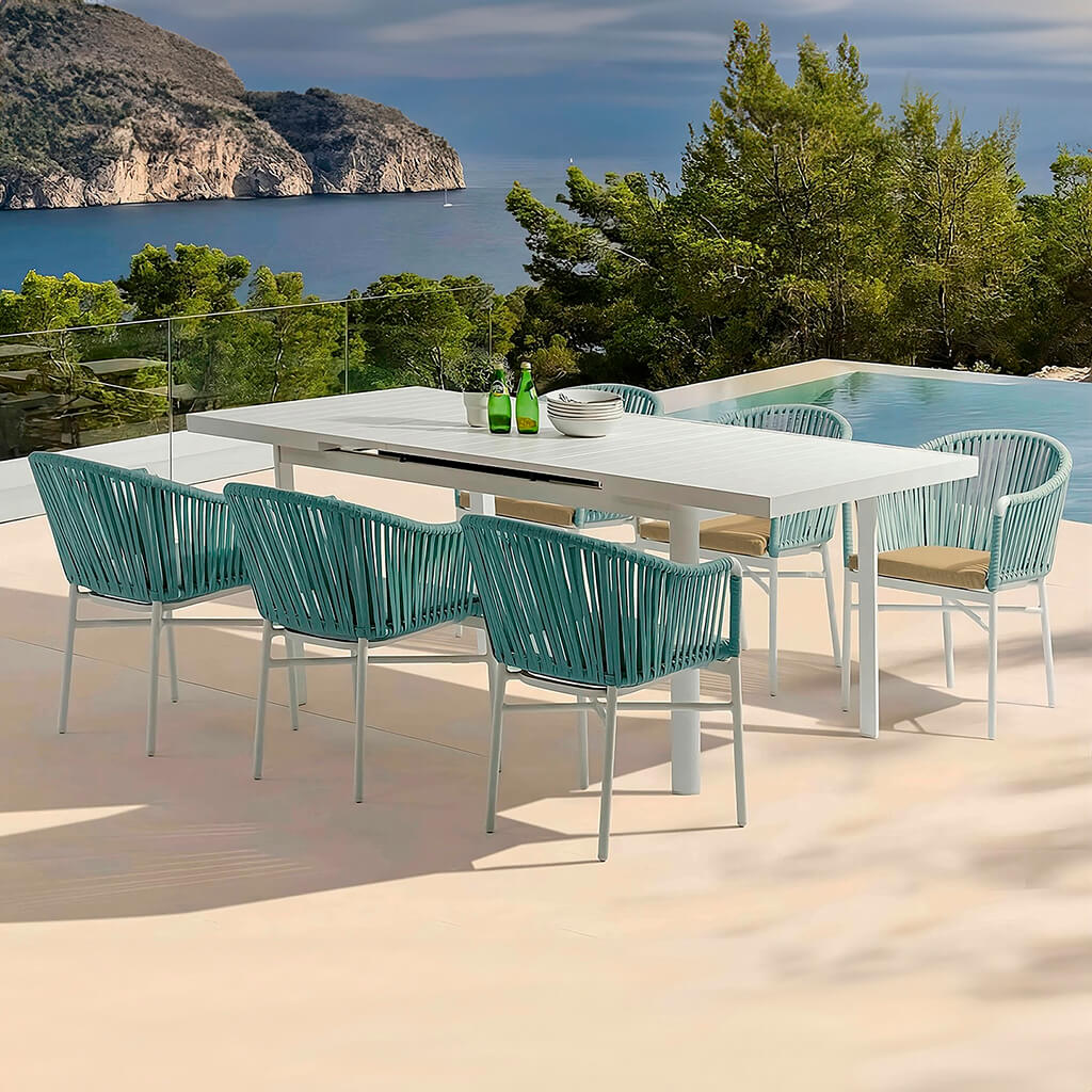 santo outdoor dining set extendable