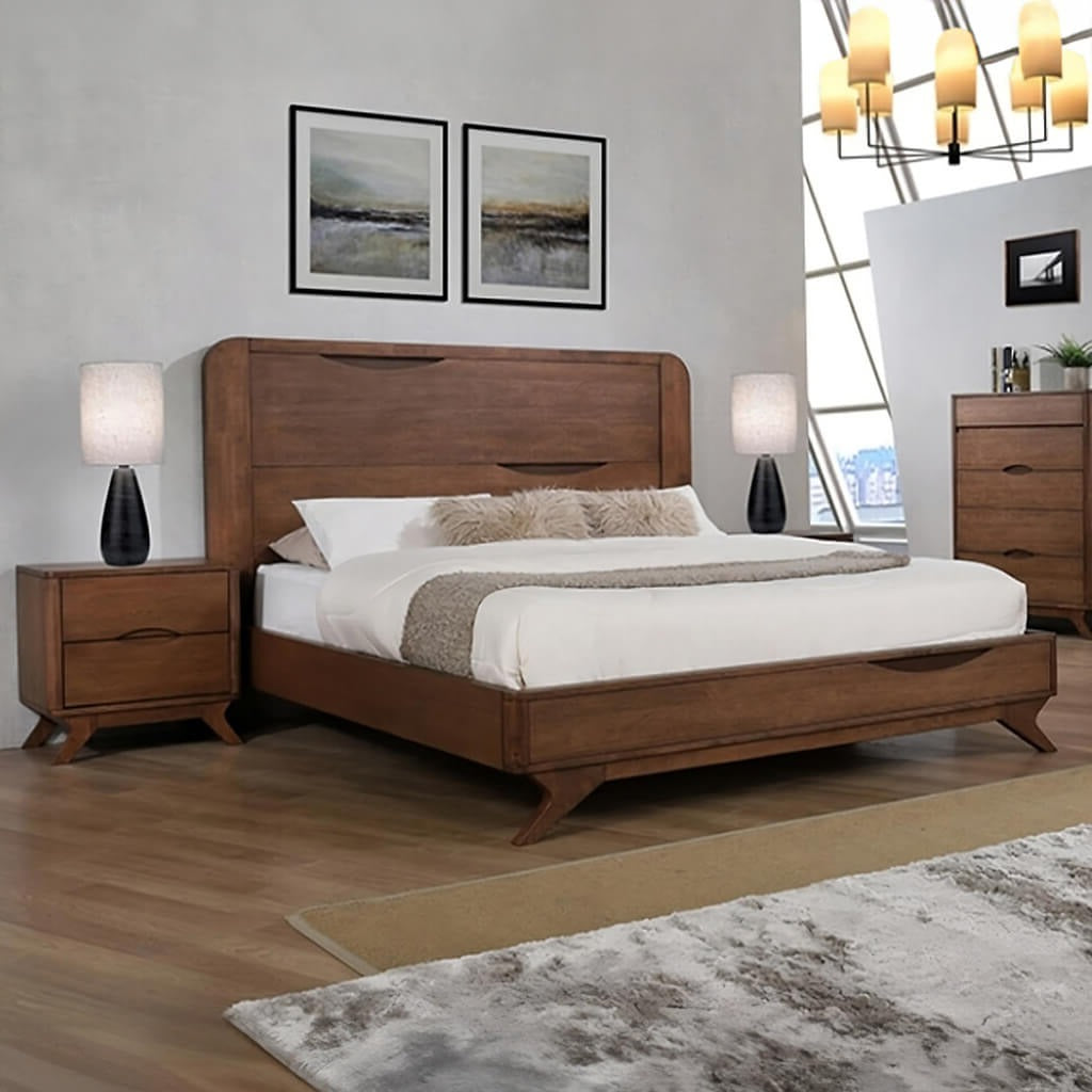 Ξύλινο Κρεβάτι με Κομοδίνα Σεσίλια | Lux Furniture