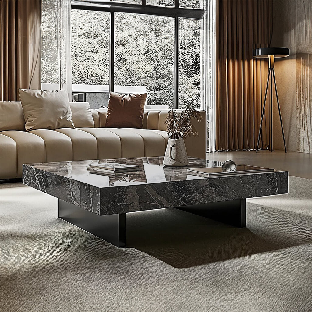 μοντέρνο τραπεζάκι σαλονιού Anthracite- Lux furniture