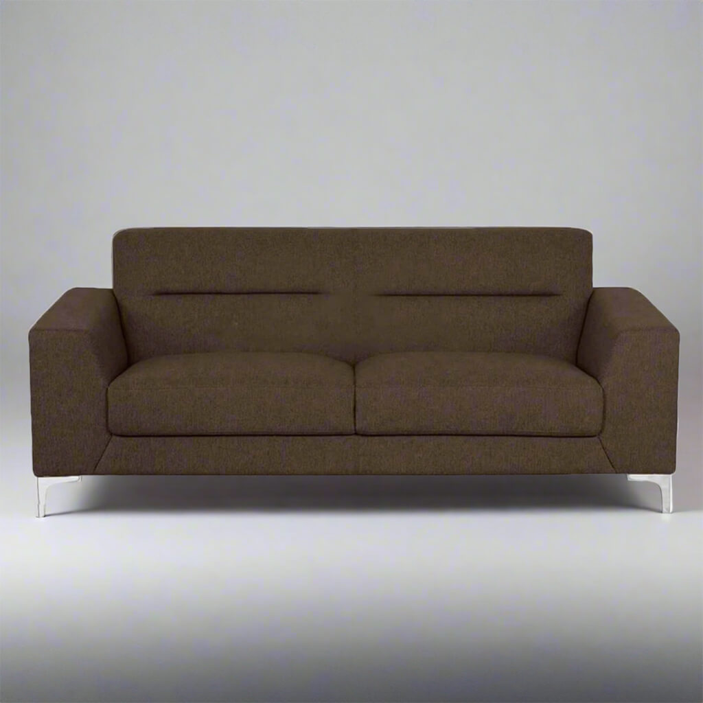 3 seater modern brown sofa athena / Brown