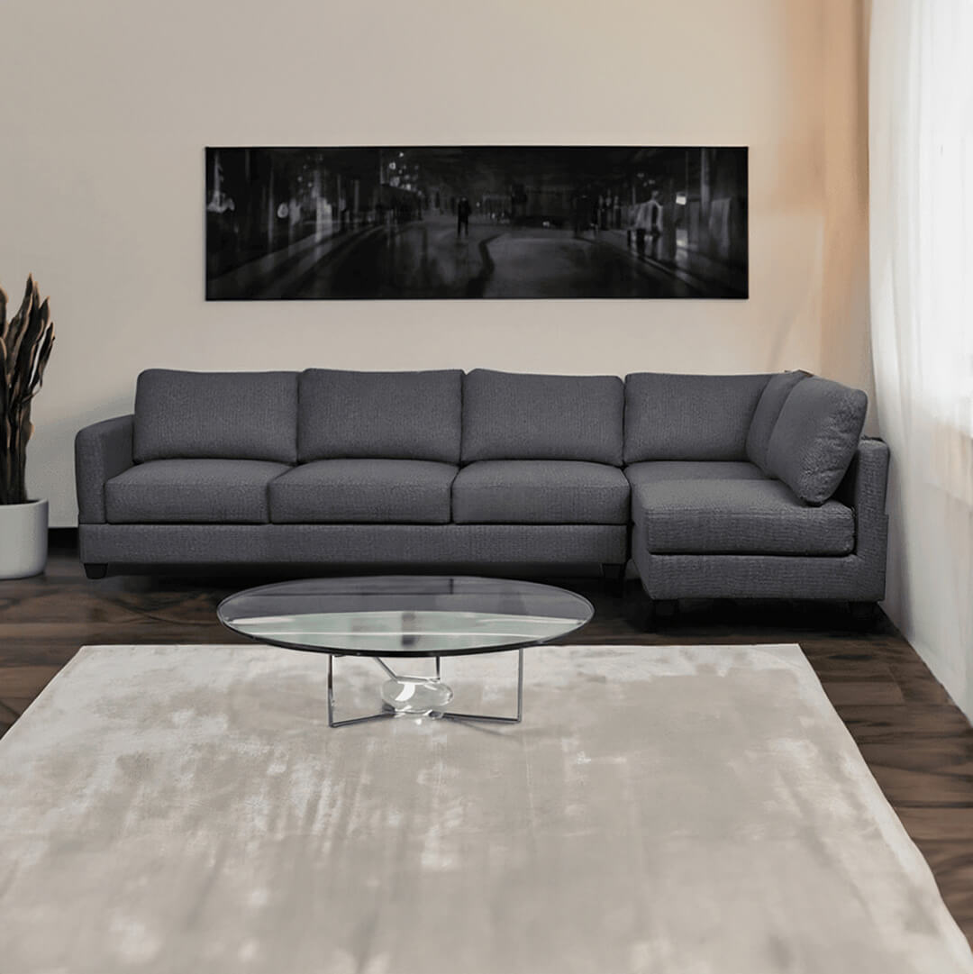 μοντέρνος γωνιακός καναπές Ατλάντα Extra / Grey