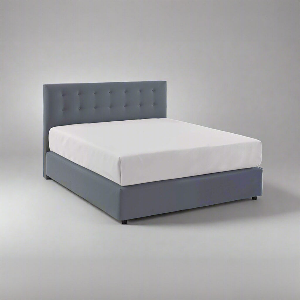 Σετ Buttons Ντιβάνι με Κεφαλαριά ( Επενδυμένο Κρεβάτι)-- Lux Furniture