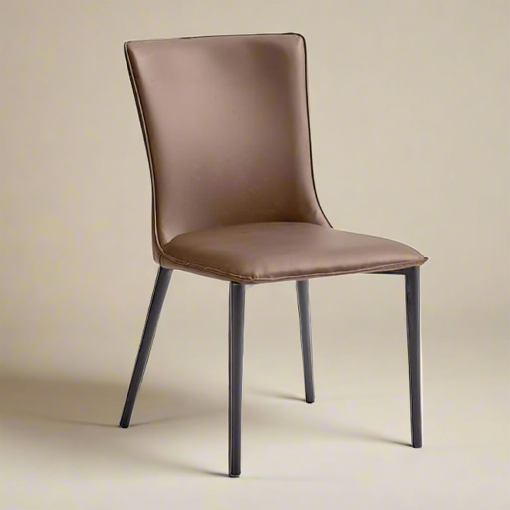 καρέκλα κουζίνας black dining chair pvc 2242 - Lux Furniture / Brown