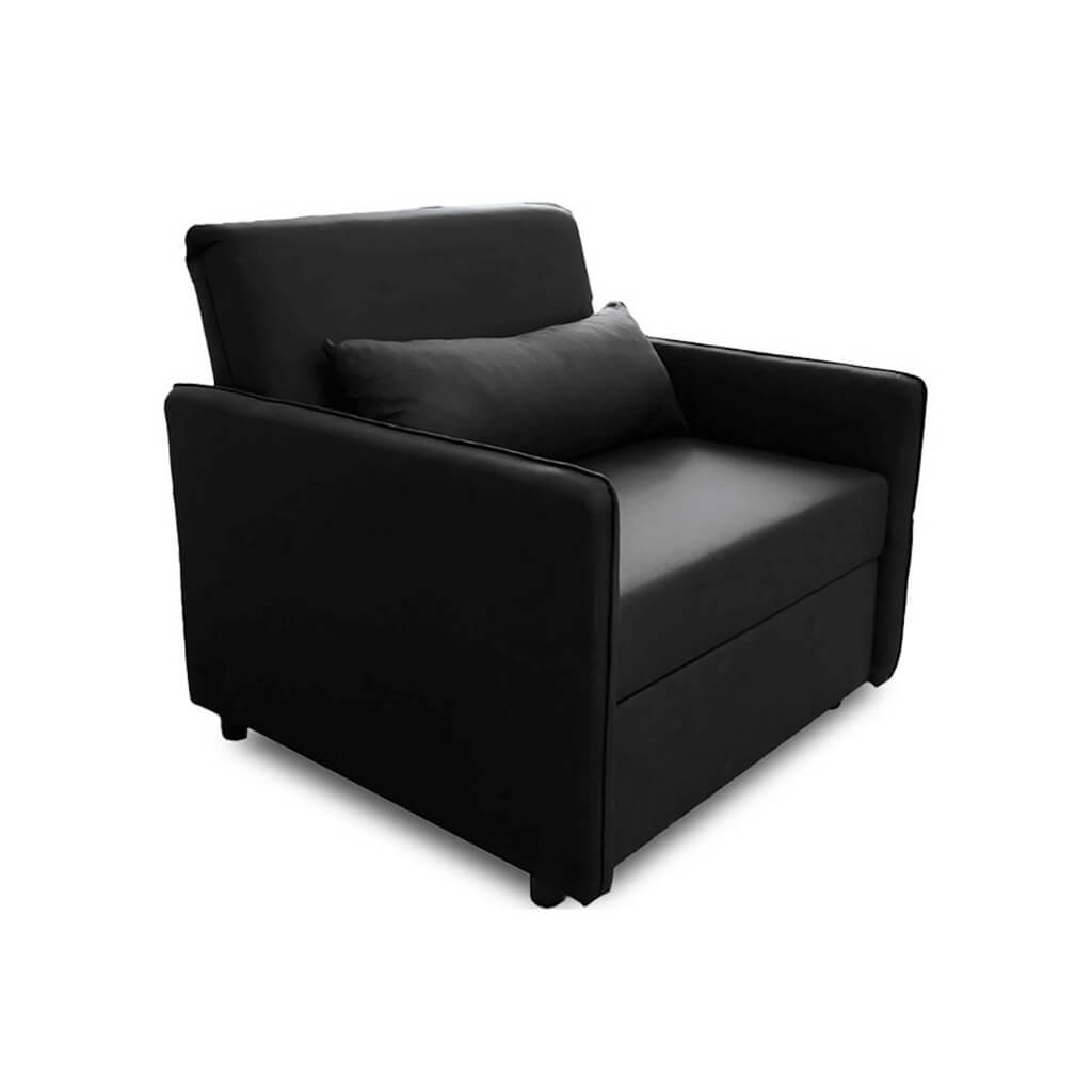 armchair bed black / Black