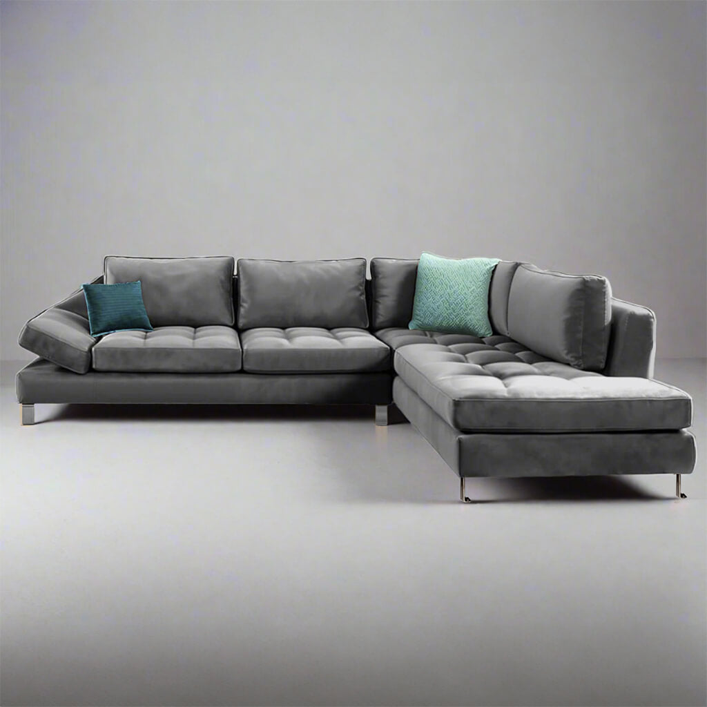 estella sofa dark grey- Lux Furniture / Grey