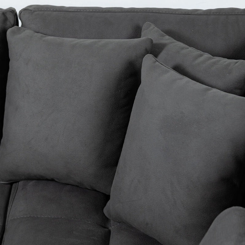 estella sofa details - Lux Furniture / Grey