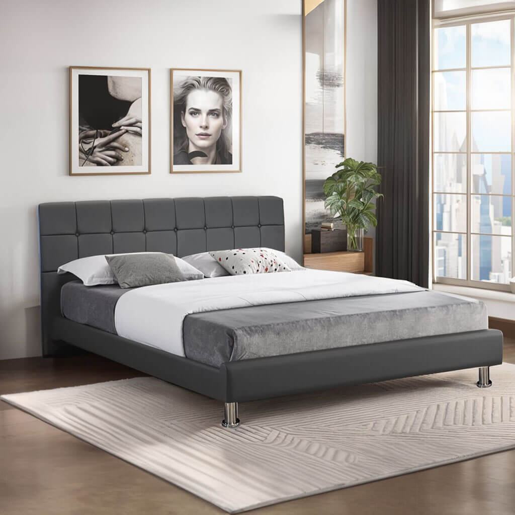 Μοντέρνο Επενδυμένο Κρεβάτι Κλειώ | Lux Furniture