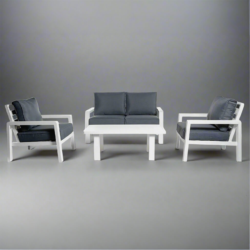 Σετ Εξωτερικού Χώρου Κρήτη Αλουμίνιο | Lux Furniture / White