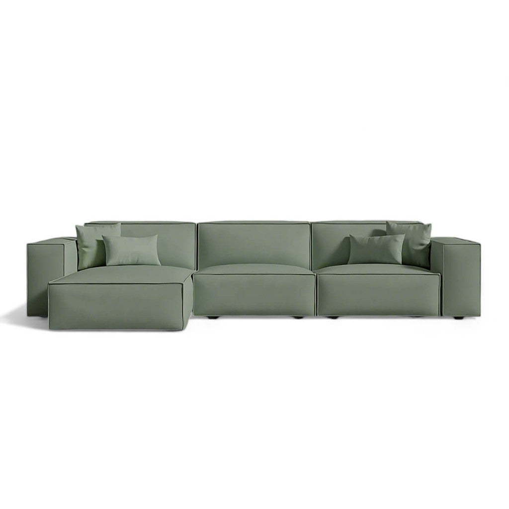 Μοντέρνος Γωνιακός Καναπές Νουρ | Lux Furniture / Soft green