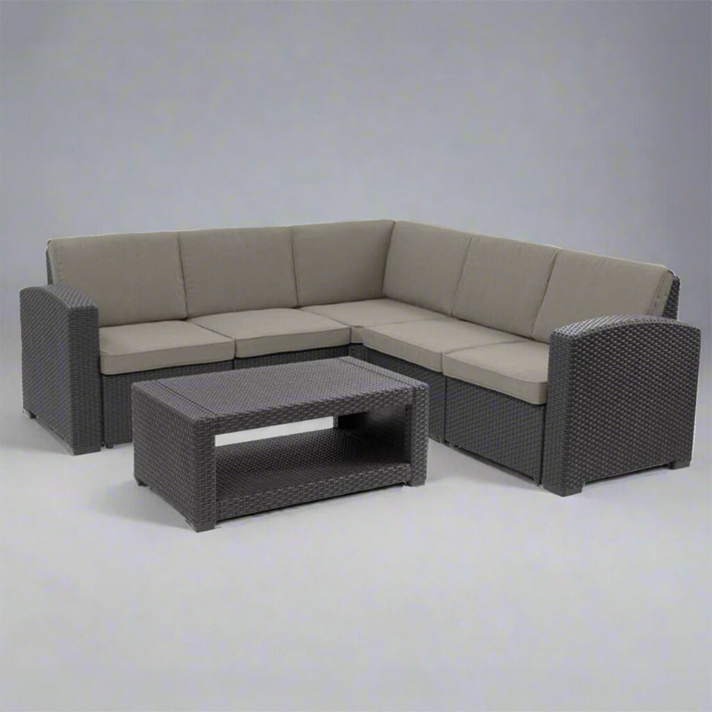 Γωνιακός καναπές εξωτερικού χώρου, σαλόνι κήπου- Lux Furniture
