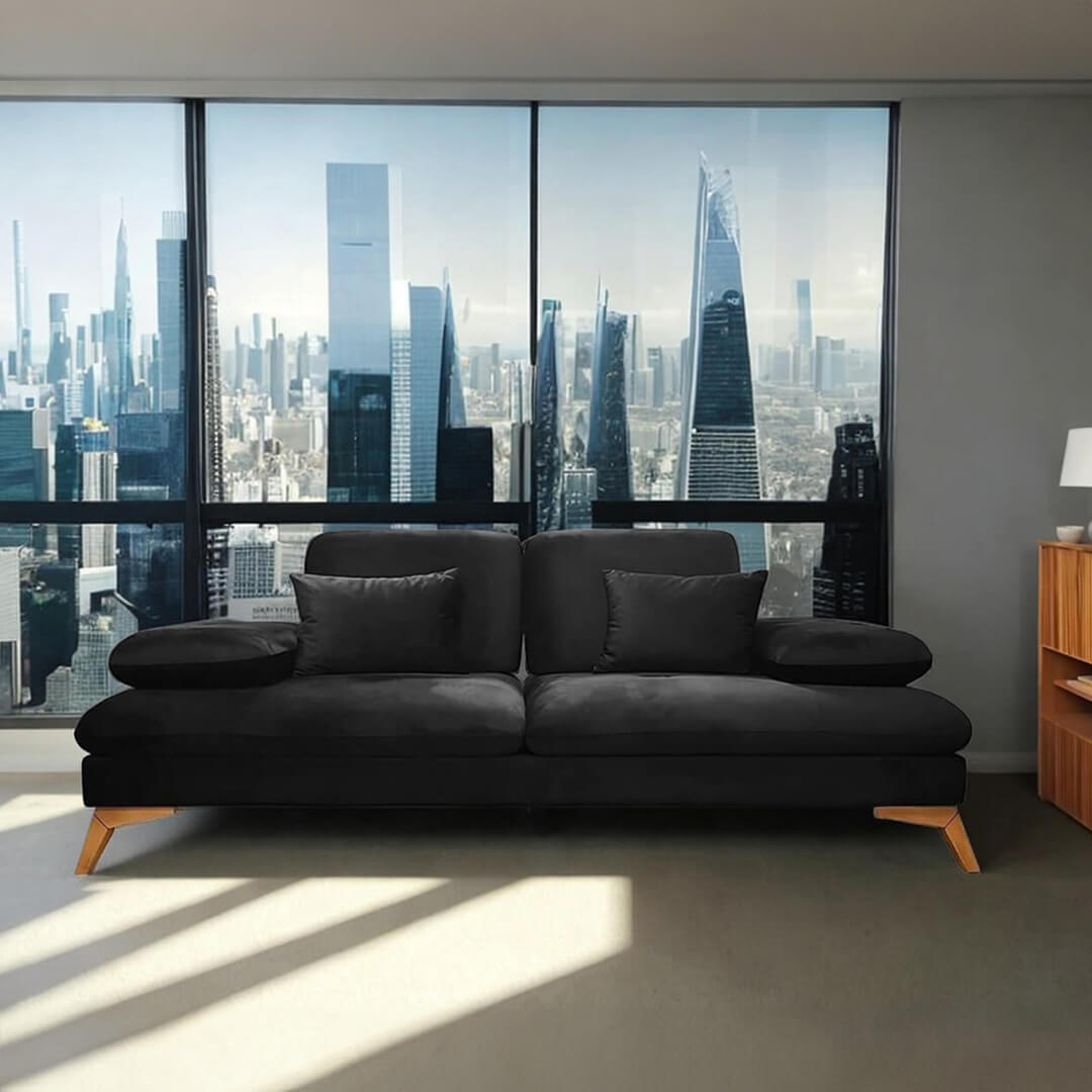 Μοντέρνος τριθέσιος καναπές κρεβάτι Quattro | Lux Furniture- Lux Furniture