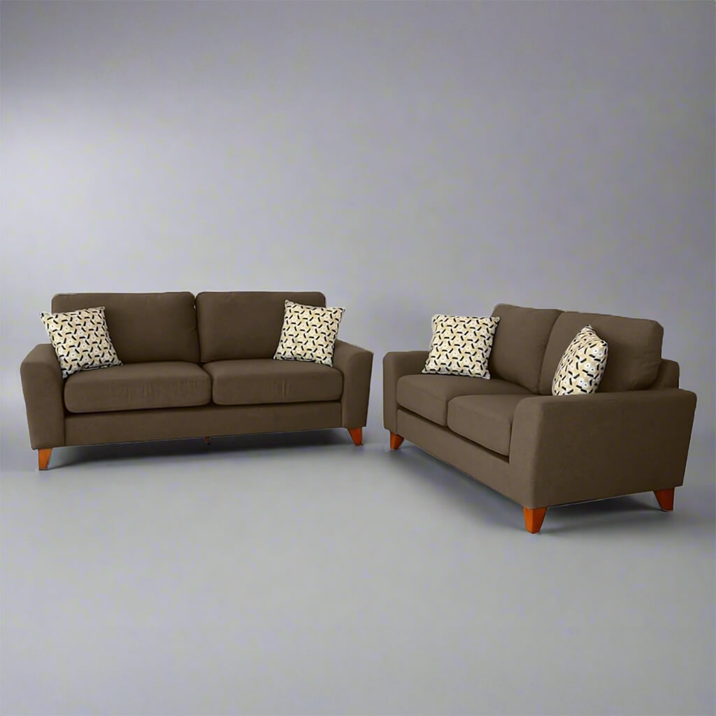 renata sofa set / Brown