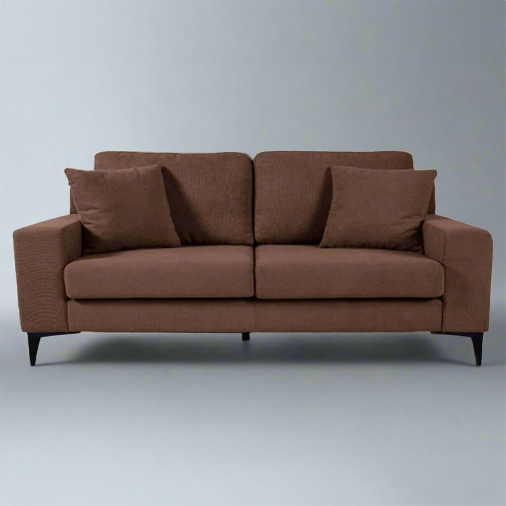 Μοντέρνος Διθέσιος Καναπές Αδιάβροχος Σταρ | Lux Furniture / Brown
